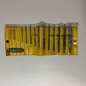 Vintage Companion Drill Set 14 Pc Replacement Tool DIY Building Wood High Speed